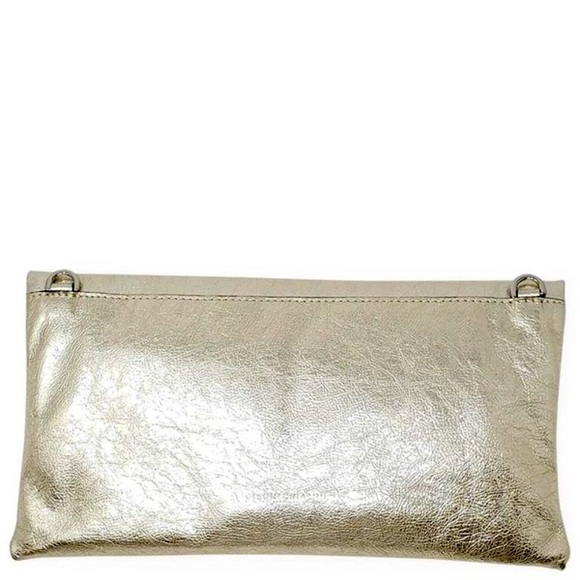 Last 1 ⛔️ Gianni Chiarini Cherry Leather Foldover Clutch Bag - Picture 2 of 15